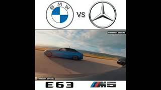 BMW vs Mercedes Drag Race Short Video ||