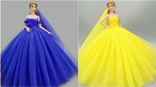 Cómo hacer Ropa para Barbies | Vestidos para Muñecas | Barbie Crafts Es