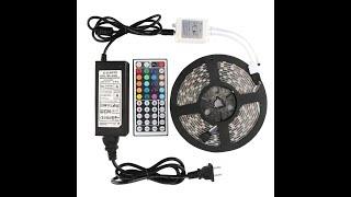 Luces Led RGB 5050 5 Mts Control Grande 44 Botones