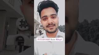How can I get INTERNSHIP during Law ?? Rohit Mathur