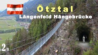 Längenfeld Hängebrücke Ötztal Mauerrinne