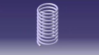 CATIA Beginner Tutorial:- HELICAL SPRING (PART DESIGN WORKBENCH)