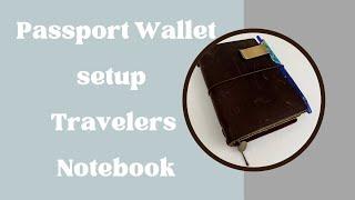 Passport Travelers Notebook as a wallet set up