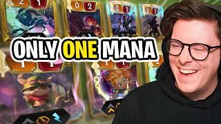 Can You Win WIth Only ONE MANA CARDS in Runeterra?