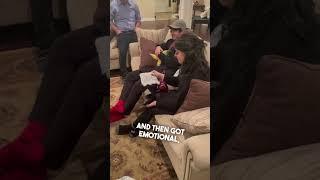 His girlfriend started to cry after his family did this 