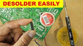 {1025} How to desolder using desoldering wick / braid