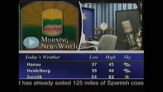 AFN Europe Morning Newswatch On TV Promo Dec 2002     1153