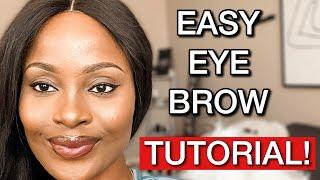 EASY EYE BROW TUTORIAL FOR BLACK SKIN | SHADES OF SOSO