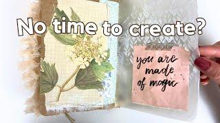 Top tips for creating a journal page in ONLY 5 minutes! | Junk journal with me