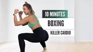 10 min KILLER CARDIO BOXING workout // (no equipment / body weight) FULL BODY HIIT