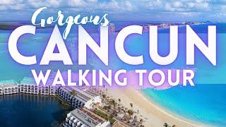 Cancun Mexico Walking Tour 4K