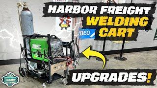 Cheap HARBOR FREIGHT Welding Cart gets EASY UPGRADES!