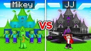 Mikey ZOMBIE Kingdom vs JJ DRAGON Kingdom in Minecraft (Maizen)