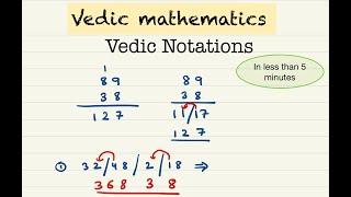 Vedic Notation - Learn Vedic Mathematics in under 5 minutes  |  Dr Sumit Periwal | 1080P