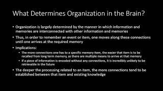 Lecture 5.4 - The Role of Meaning and Memory Connections