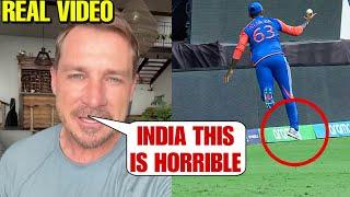 Watch Dale Steyn Angry reaction about Suryakumar Yadav Catch controversy & India winning final