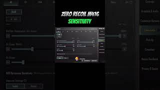 M416 Zero Recoil Sensitivity #bgmisettings #bgmicontrols #pubgmsettings #bgmi #pubgmobile