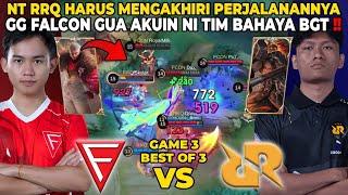 NT RRQ HRS MENGAKHIRI PERJALANANNYA !! GG FALCON GUA AKUIN NI TIM BERBAHAYA - RRQ VS FCON GAME 3