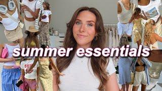 SUMMER 2024 WARDROBE ESSENTIALS | everyday basics, pinterest inspired, & wearable! (summer outfits)