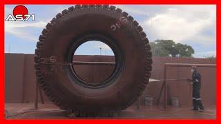 015► Amazing tire repair skills - How a tire is repaired, renewed, vulcanized #AS71Channel