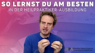 Wie kann man am besten lernen für die Ausbildung zum Heilpraktiker?