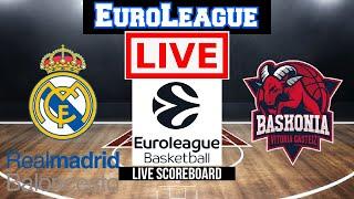 Live: Real Madrid Baloncesto Vs Saski Baskonia | EuroLeague | Live Scoreboard | Play By Play