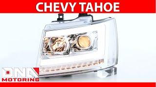 DNA Motoring 07-13 Chevy Tahoe Projector Chrome Clear Headlights