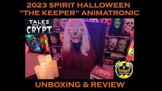 2023 SPIRIT HALLOWEEN "THE KEEPER" ANIMATRONIC UNBOXING & REVIEW