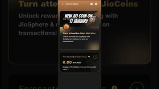 New Jio Coin || JioSphere || #earnmoney #crypto #bitcoin