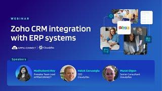 Webinar | Zoho CRM Integration with ERP Systems | Cloudyflex x APPSeCONNECT