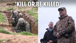 'Kill without hesitation' Ukrainian troops training in UK are told in speech by ex ‘Iron General’