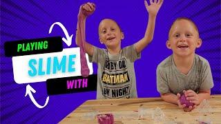 Slime Time Fun With Kyler & Cole!