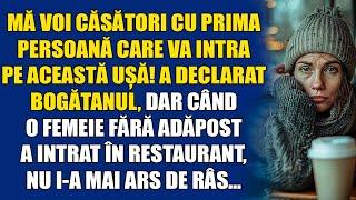 Poveste neobișnuită: O femeie fără adăpost într-un restaurant