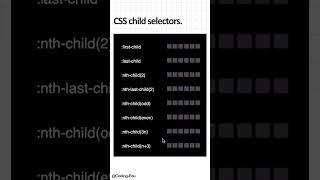 CSS child selectors | :nth-child() selector | css tricks | web development | #shorts