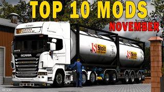 TOP 10 ETS2 MODS - NOVEMBER 2024 | Euro Truck Simulator 2 Mods