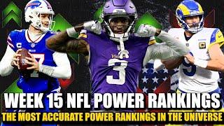 Week 15 NFL Power Rankings  (The Most Accurate in the Universe)