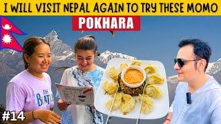 I HAD BEST MOMO IN POKHARA | UNIQUE STREET FOOD TOUR IN POKHARA NEPAL | POKHARA FOOD TOUR