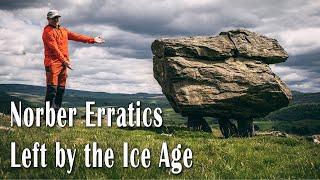 Norber Erratics Massive Sandstone, Slate Silurian boulders left by melted Ice Age Glacier, Limestone