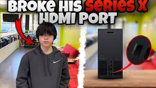 He Yanked the HDMI port on his Xbox Series X , Caused Pretty Damage  Can we fix it ?  #xbox