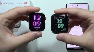 HUAWEI Watch Fit 3 vs Apple Watch SE 2 - Screen Brightness Comparison