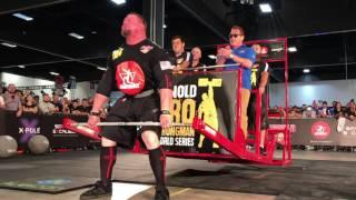 Arnold Being Deadlifted at the Arnold Sports Festival South America