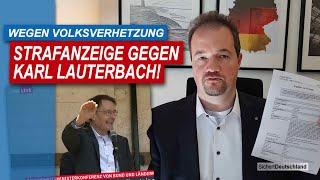 Lauterbach wegen Volksverhetzung angezeigt!