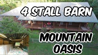 Hidden Mountain 9 Acre Home Oasis & Horse Barn Alabama Land For Sale