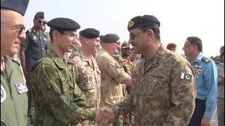 COAS visited an operational air base of PAF today to witness the ongoing multinational exercise.