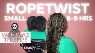 SMALL SENEGALESE TWIST  | SCARY! THIS HAPPENED WHILE I DID HER HAIR