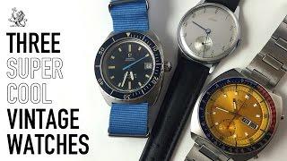 A Review Of 3 Super Cool Vintage Watches - Omega Seamaster 166.088 - Seiko Pogue 6139 - 1940s Stowa