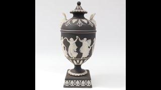Antique Wedgwood Vase Cover Jasperware The Dancing Hours Circa 1800