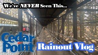 We've NEVER Seen THIS at Cedar Point - Rainout Vlog 2023