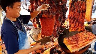 For Who Love Juicy Taste! YUMMY Roast Pork, Braised Pork & Beef Soup - Cambodian Street Food