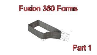 Fusion 360 Forms - Part 1 - What is a Form? #Fusion360 #Forms #WRX